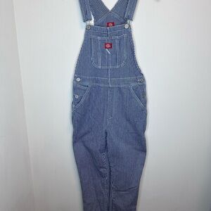 Dickies Blue Striped Overalls women’s